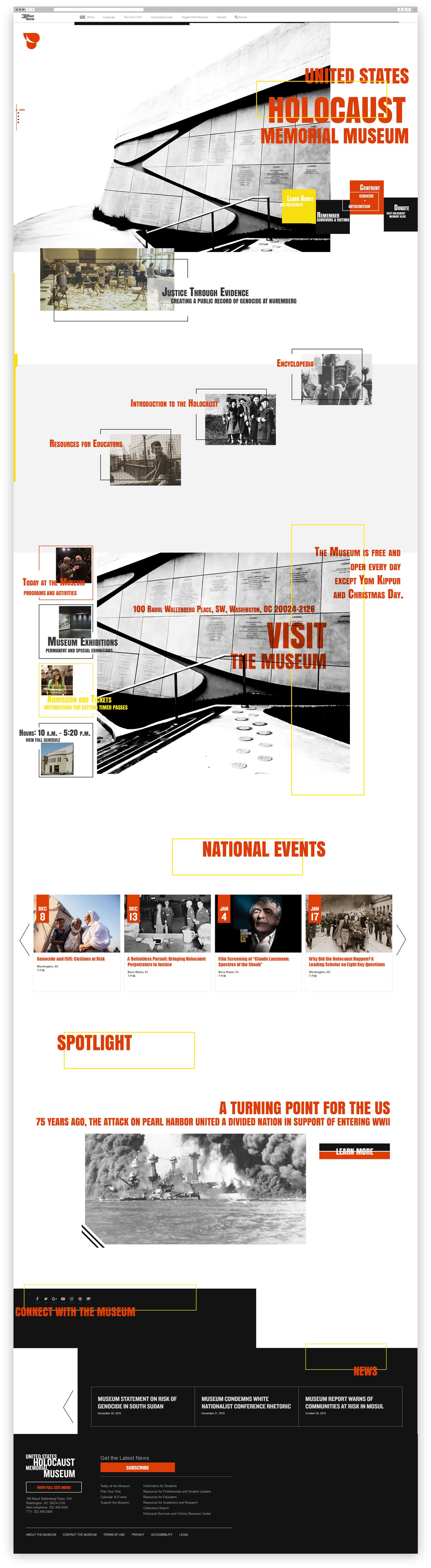 USHMM full front web page final design