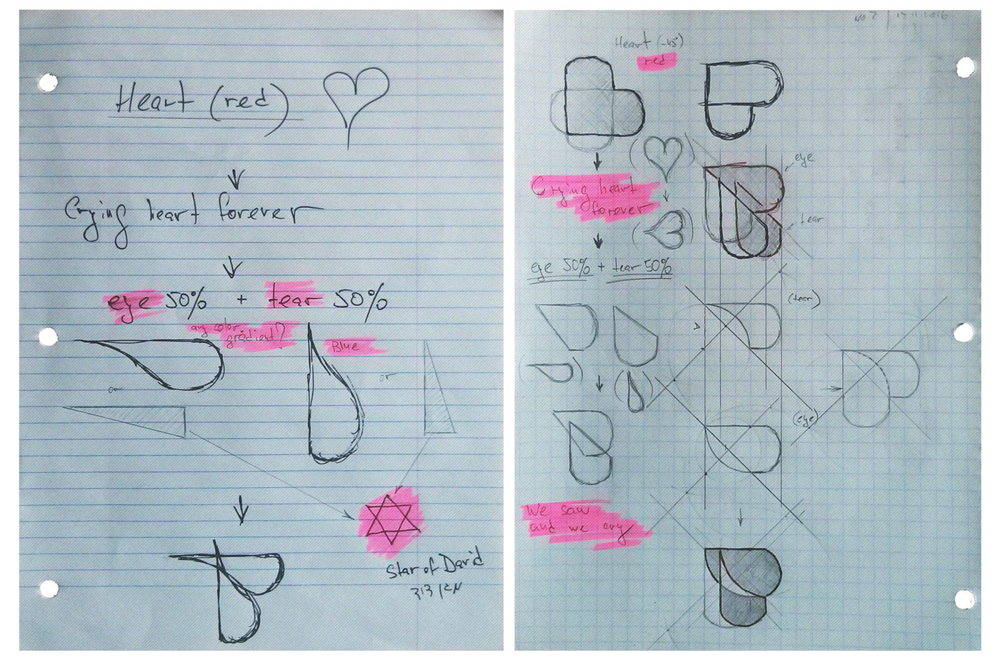 USHMM logo concept sketches