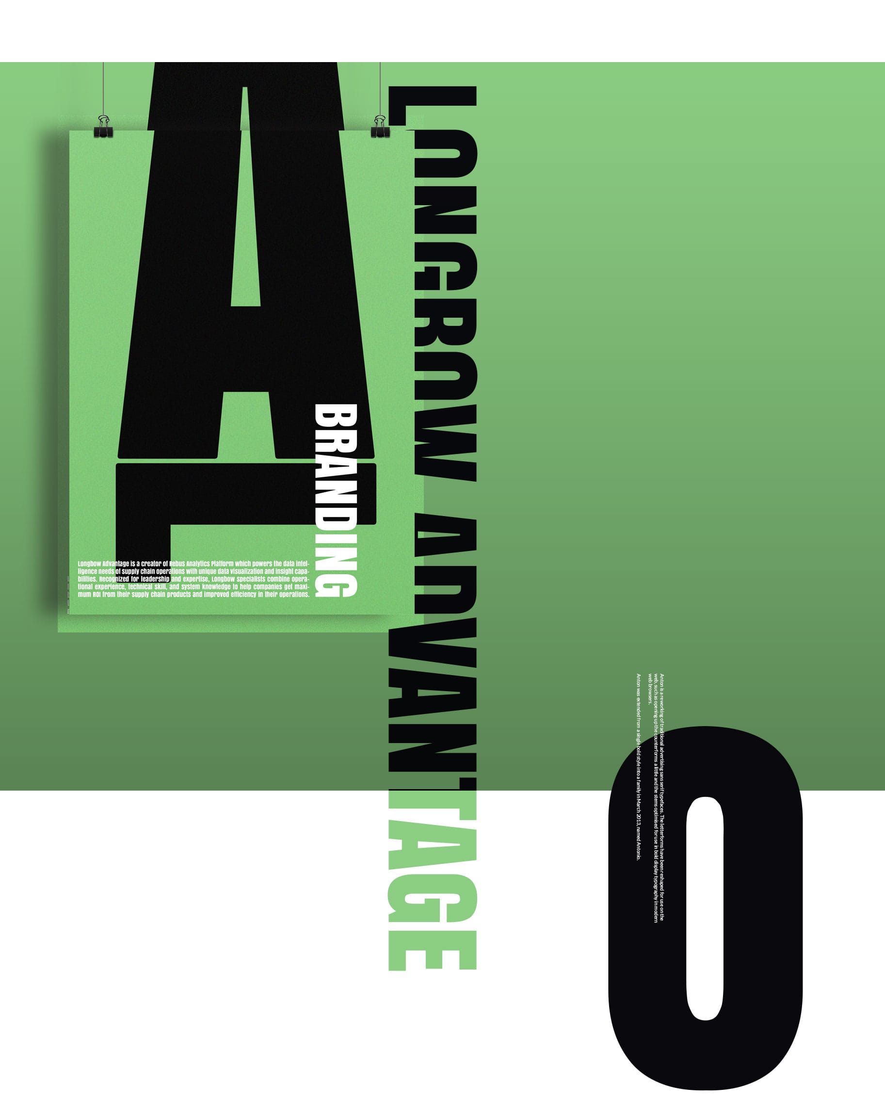 Branding. Poster for Longbow Advantage
