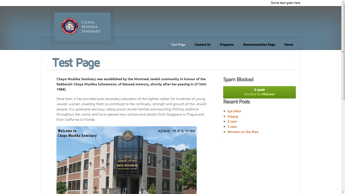 12 The Seminary website design