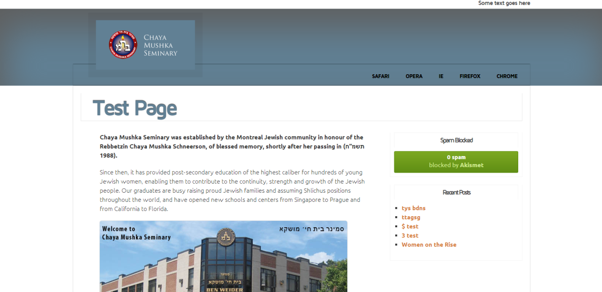 13 The Seminary website design