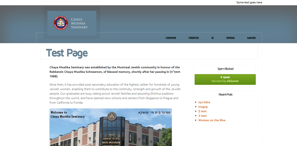 14 The Seminary website design