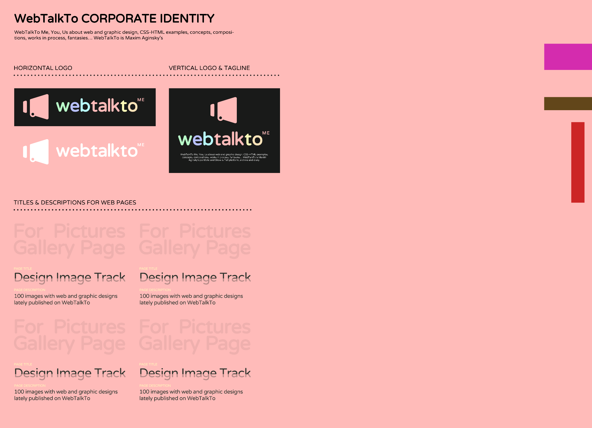 7  Working on WebTalkTo Corporate Identity Presentation