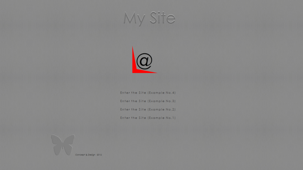 Screenshot of Web Talk To first  front page design